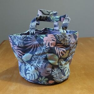 Target Tropical Leaf Canvas Tote - Purple, Pink, Green